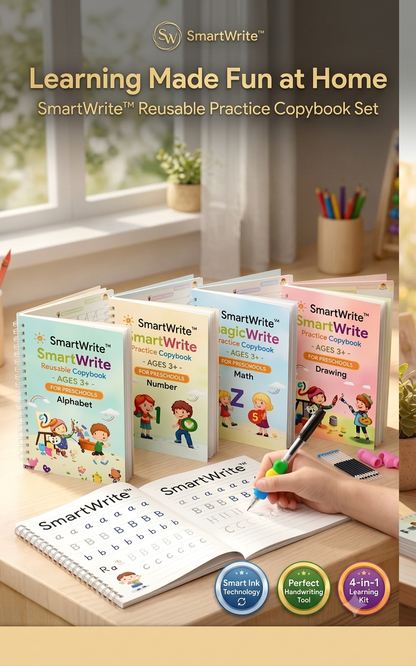 SmartWrite™ Reusable Practice Copybook Set