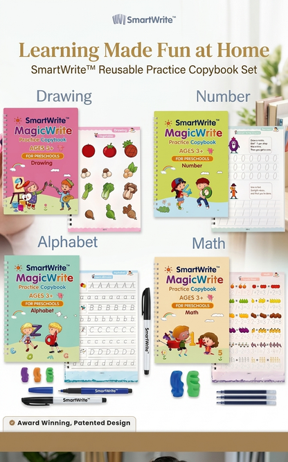 SmartWrite™ Reusable Practice Copybook Set